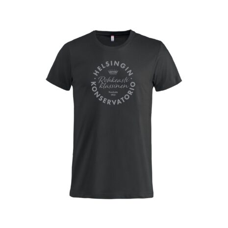 HEKO204 musta lasten t-paita harm iso logo